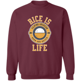RIce is Life Unisex Crewneck Pullover Sweatshirt